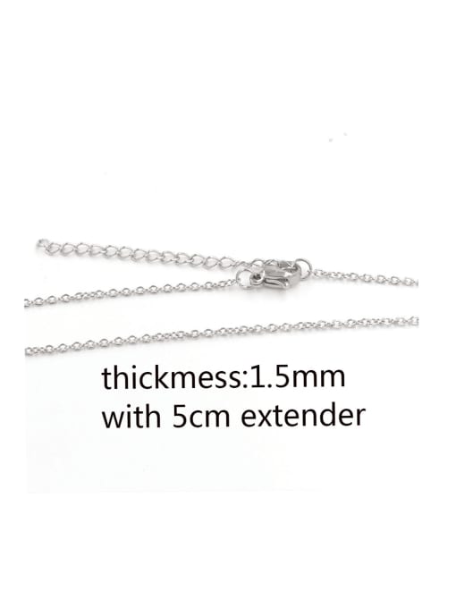 MEN PO Stainless steel o-shaped chain necklace 2
