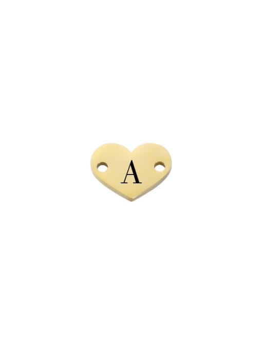 a Stainless Steel Laser Lettering  Heart  Diy Jewelry Accessories