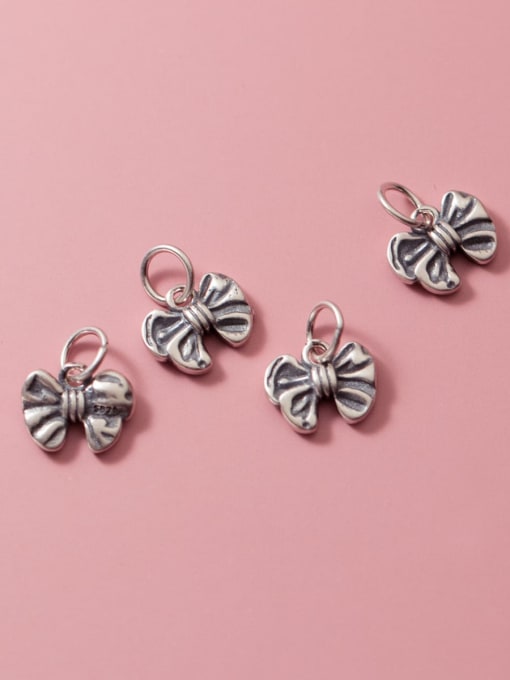 FAN 925 Sterling Silver Bowknot Vintage Charms 2
