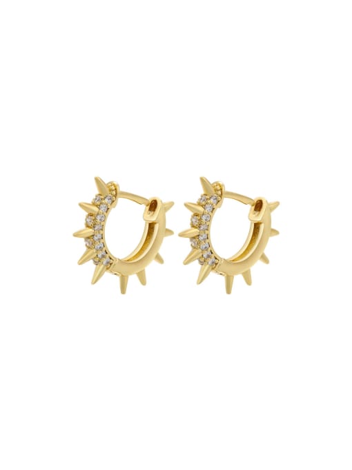 KOKO Brass Cubic Zirconia Dainty Stud Earring 0