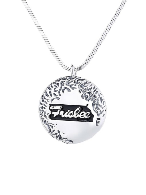 479LM9.1g 925 Sterling Silver Round Trend Necklace