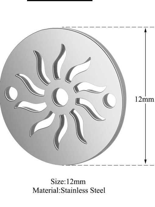 FTime Stainless steel Round Charm Diameter : 12 mm 1
