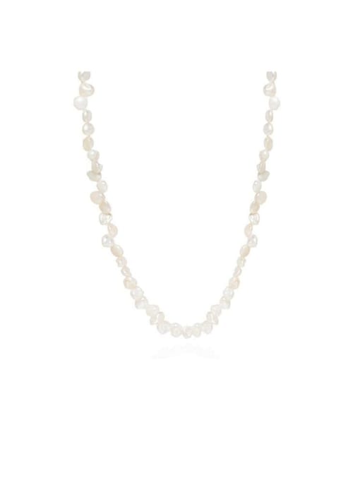 W.BEADS Freshwater Pearl clavicle chain Bohemia Necklace