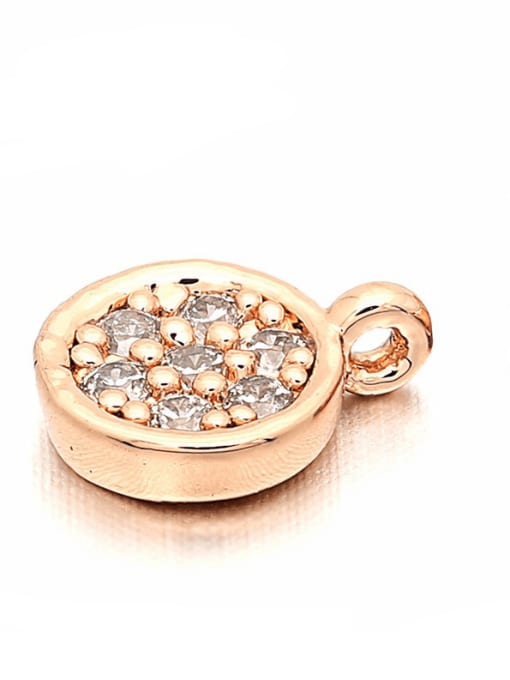 Rose Gold copper micro-set pendant