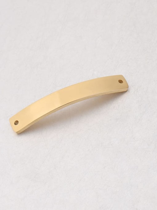 golden Stainless steel  curved rectangular connector