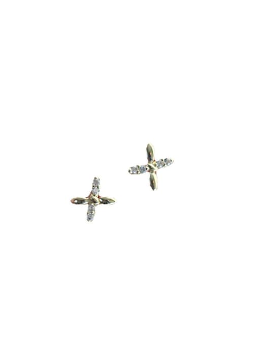 ZEMI 925 Sterling Silver Cubic Zirconia Flower Dainty Stud Earring