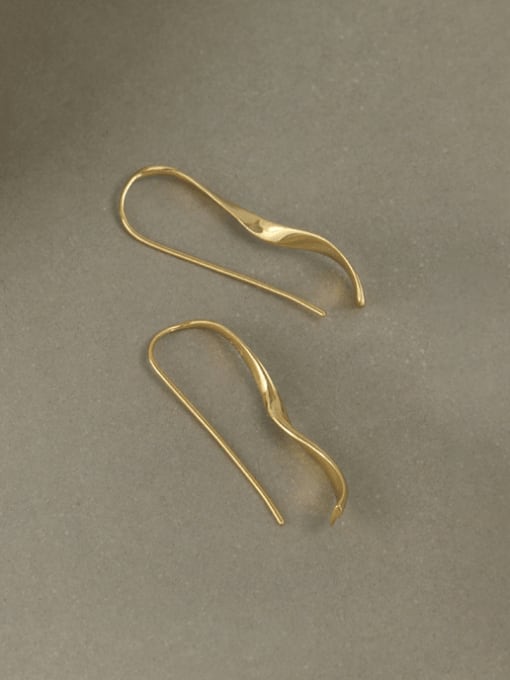 YUANFAN 925 Sterling Silver Geometric Minimalist Hook Earring 0