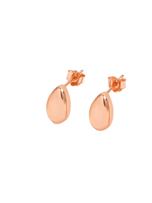STL-Silver Jewelry 925 Sterling Silver Water Drop Minimalist Stud Earring 0