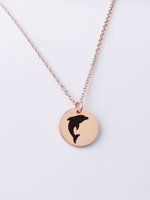 YP001 68 20MM Stainless Steel Ocean Cartoon Animation Pendant Necklace