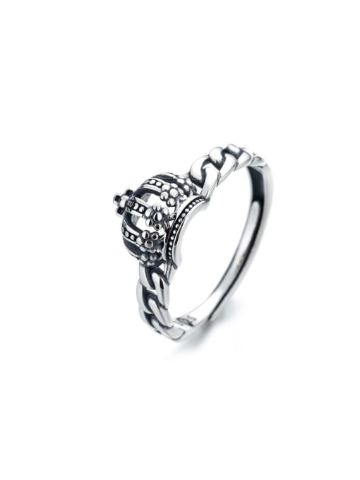 TAIS 925 Sterling Silver crown Vintage Ring 0