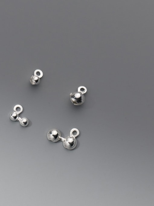FAN 925 Sterling Silver Geometric Minimalist Positioning beads 0