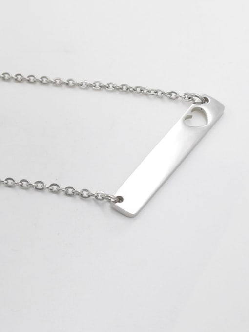 18inch steel Stainless steel Heart Minimalist Necklace