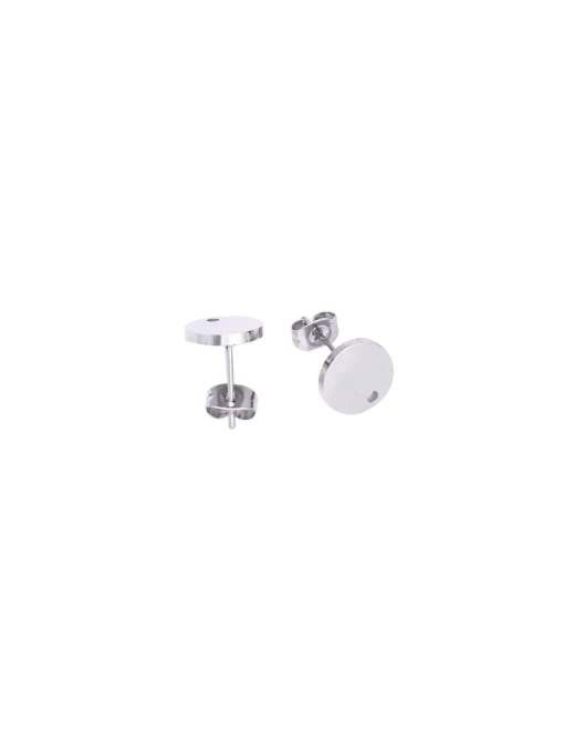 MEN PO Stainless steel Round Minimalist Stud Earring 0