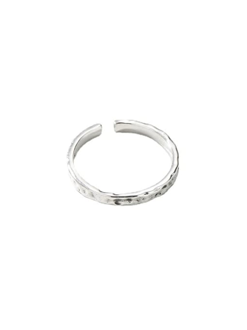 Texture ring 925 Sterling Silver Round Vintage Band Ring