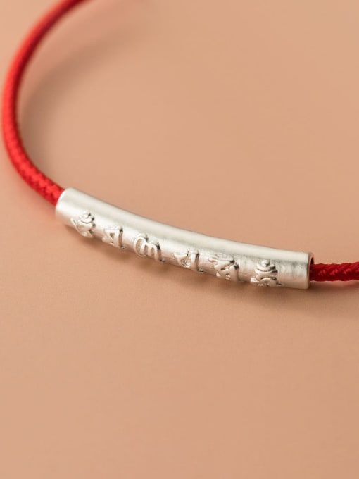 FAN 925 Sterling Silver Weave Minimalist Adjustable Bracelet 2