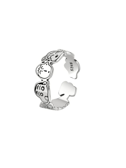 PNJ-Silver 925 Sterling Silver Icon Vintage Band Ring 0