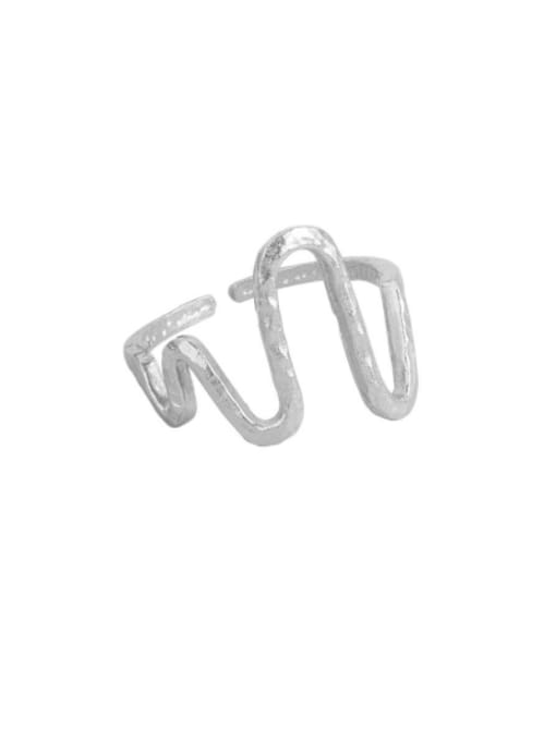 PNJ-Silver 925 Sterling Silver Geometric Minimalist Band Ring
