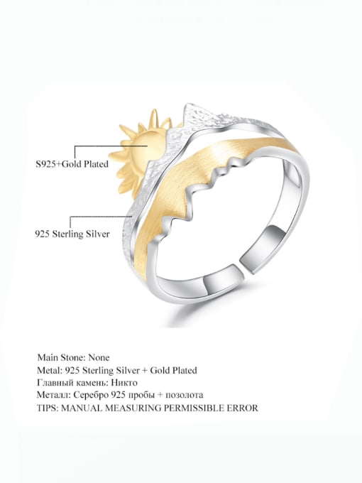 ZXI-SILVER JEWELRY 925 Sterling Silver Irregular Artisan Band Ring 2
