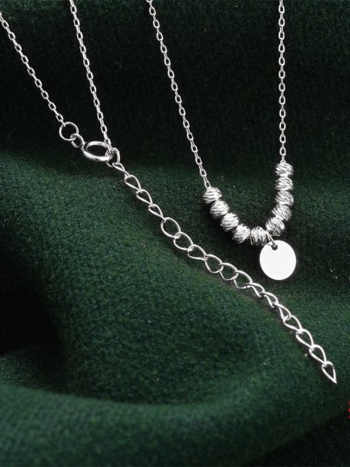 YUANFAN 925 Sterling Silver Geometric Vintage Necklace 2