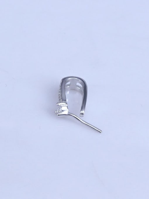 Supply 925 Sterling Silver Geometric Pendant Setting Stone diameter: 11mm 0