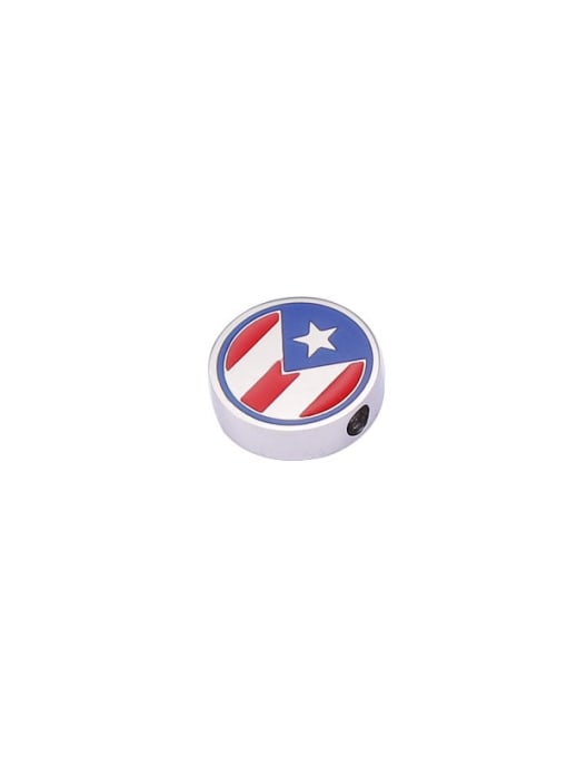 Steel color Stainless steel Enamel Round Trend Findings & Components
