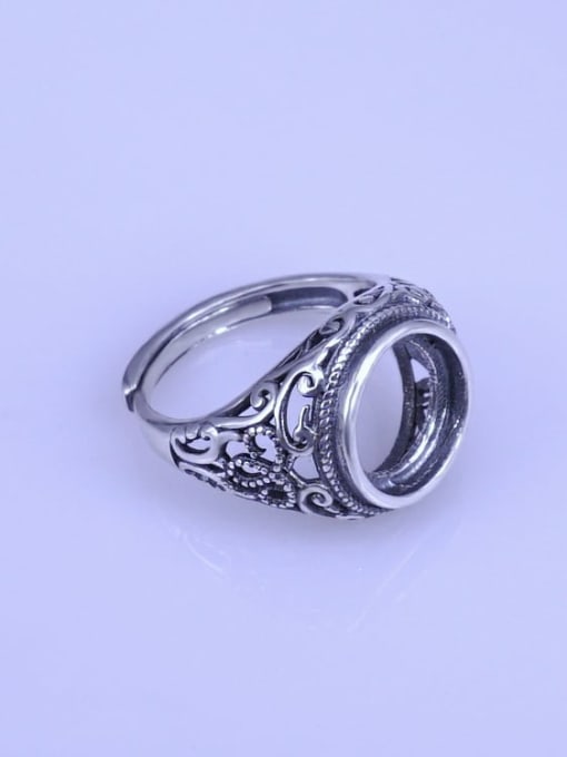 Supply 925 Sterling Silver Round Ring Setting Stone size: 11*11mm 2