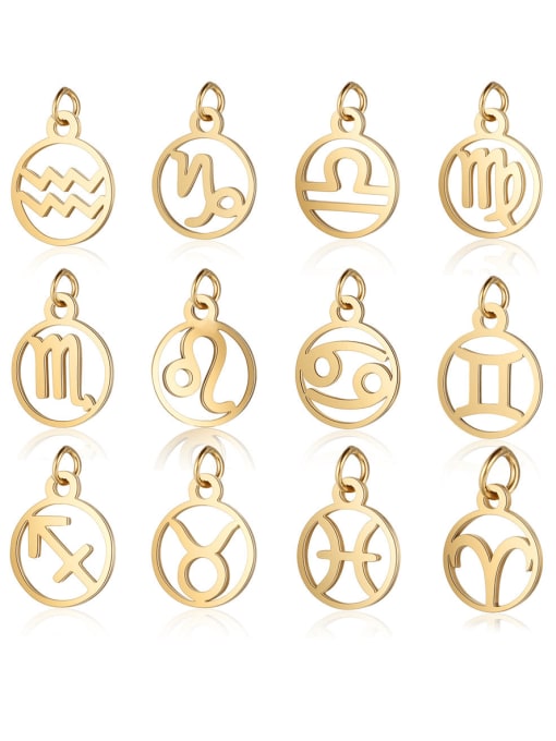 FTime Stainless steel Gold Plated Constellation Charm Height : 11 mm , Width: 16 mm 4
