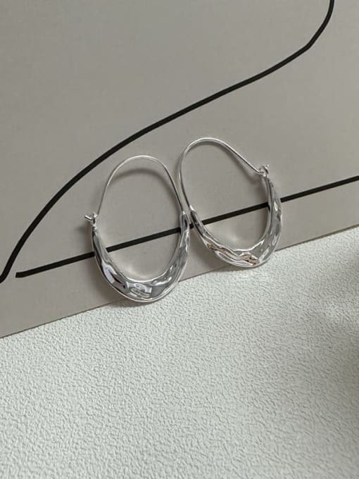 ARTTI 925 Sterling Silver Geometric Minimalist Hook Earring 3