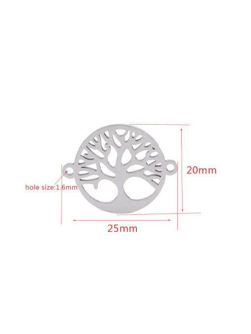 Steel color Stainless steel Tree of Life Trend Connectors