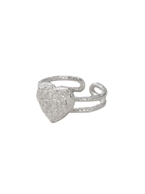 ARTTI 925 Sterling Silver Heart Vintage Band Ring 3