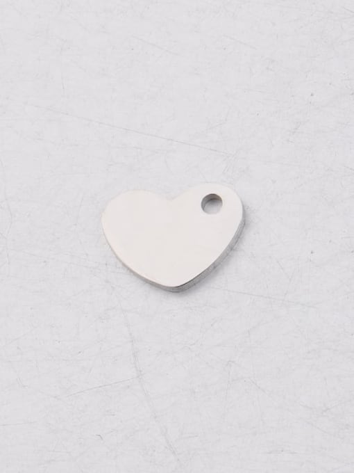 Steel color Stainless steel Heart  Pendant Accessories