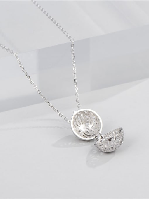 ARTTI 925 Sterling Silver Round Minimalist Necklace