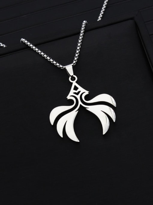 Wind necklace 60CM Titanium Steel Icon Minimalist Necklace