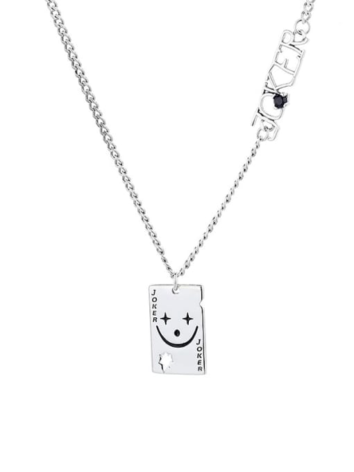 TAIS 925 Sterling Silver Rectangle Vintage Necklace