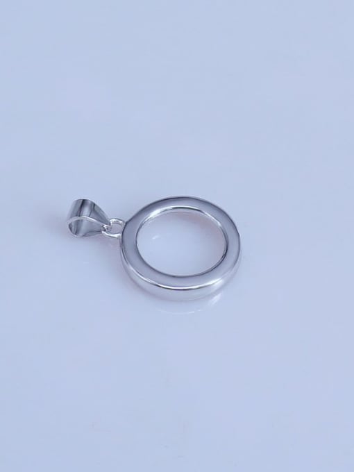 Supply 925 Sterling Silver Round Pendant Setting Stone size: 12*12mm 2