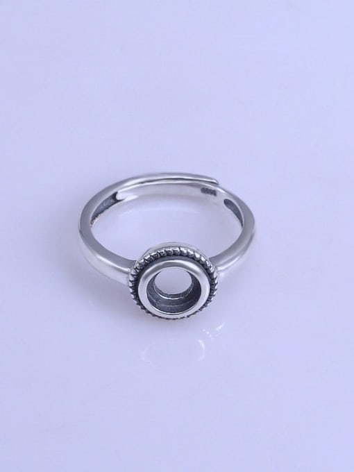 Supply 925 Sterling Silver Round Ring Setting Stone size: 6*6mm 0