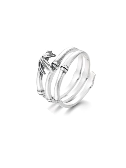 1035J matte approximately 5.4g 925 Sterling Silver Irregular Vintage Stackable Ring