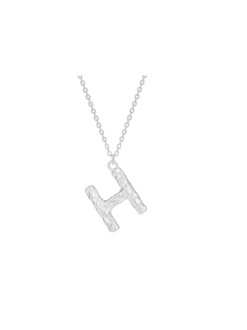 YUANFAN 925 Sterling Silver Letter Minimalist Necklace 0