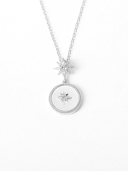PNJ-Silver 925 Sterling Silver Shell Star Minimalist Necklace 2