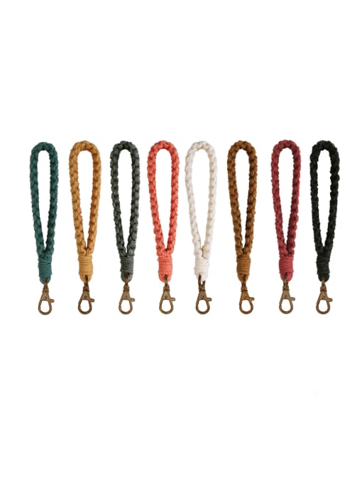 JMI Copper Cotton Rope Hand-Woven Wrist Key Chain 2