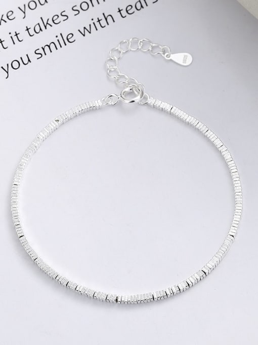 TAIS 925 Sterling Silver Irregular Minimalist Necklace