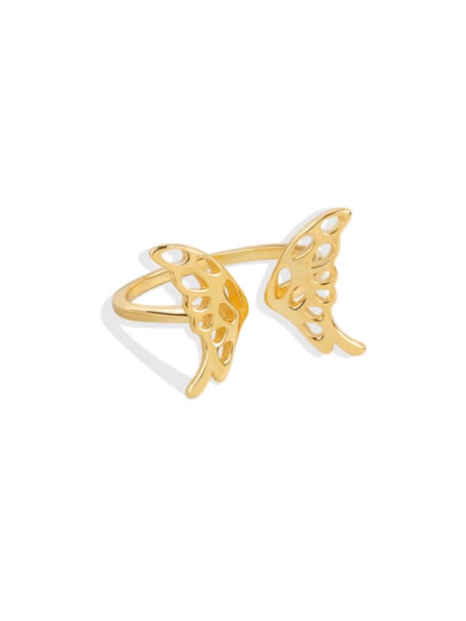 PNJ-Silver 925 Sterling Silver Butterfly Minimalist Band Ring