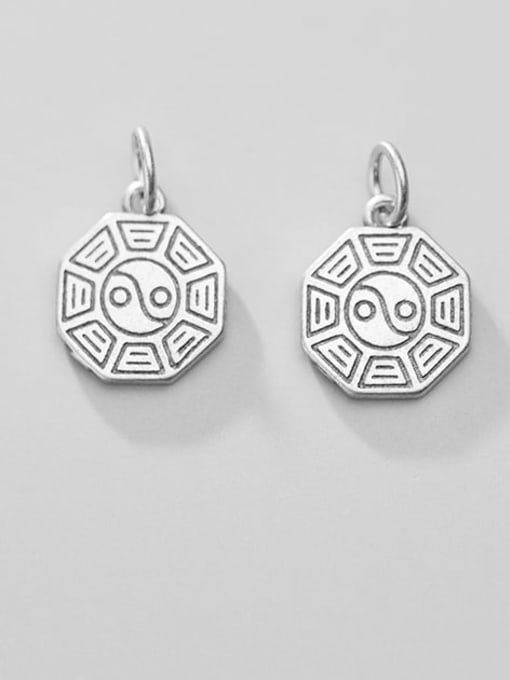 FAN 925 Sterling Silver Charm Height : 15 mm , Width: 12.5 mm , Thickness : 1.6 mm 0