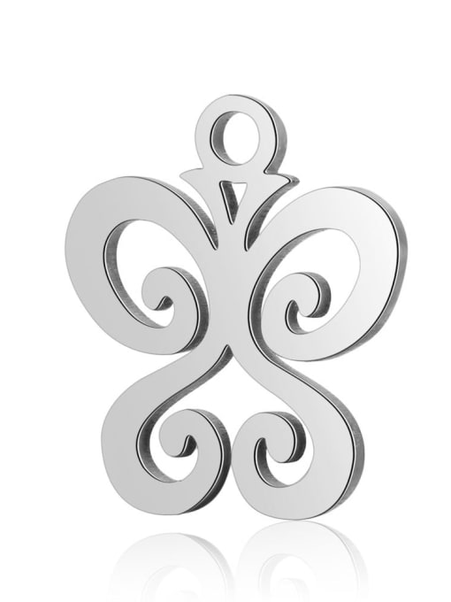 FTime Stainless steel Butterfly Charm Height : 11.7mm , Width: 13.8 mm 0