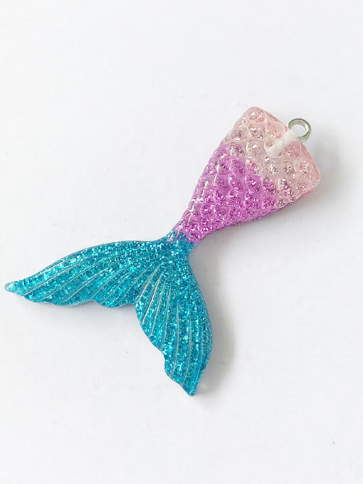 FTime Multicolor Resin Fish Charm Height : 2.3cm , Width: 3.05cm 3
