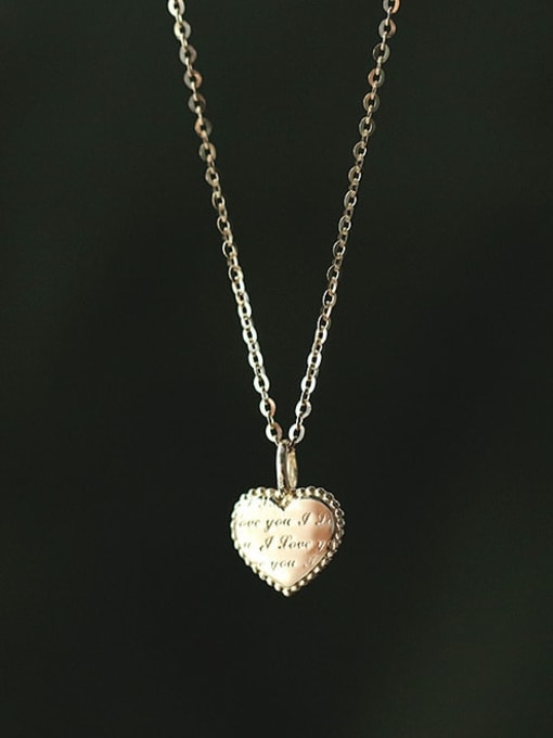 ZEMI 925 Sterling Silver Heart Dainty Necklace 0