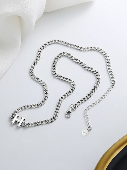 TAIS 925 Sterling Silver Letter Vintage Necklace 2