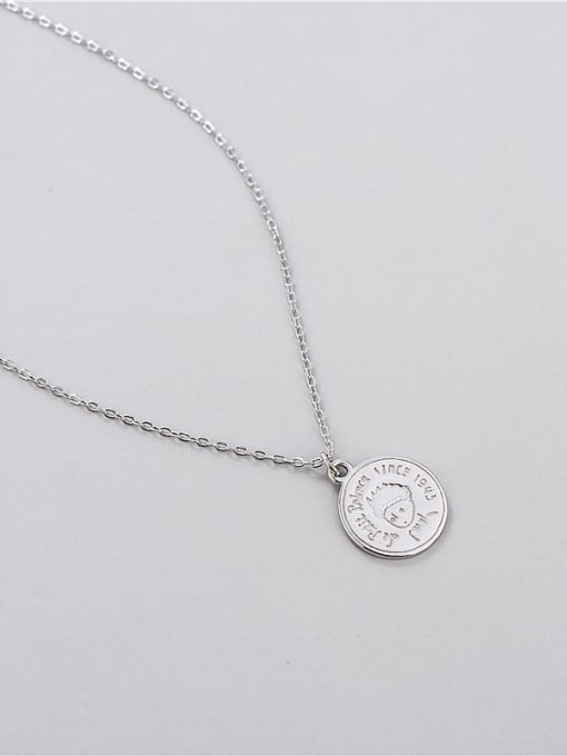 ARTTI 925 Sterling Silver Minimalist Little Prince Round Necklace 0