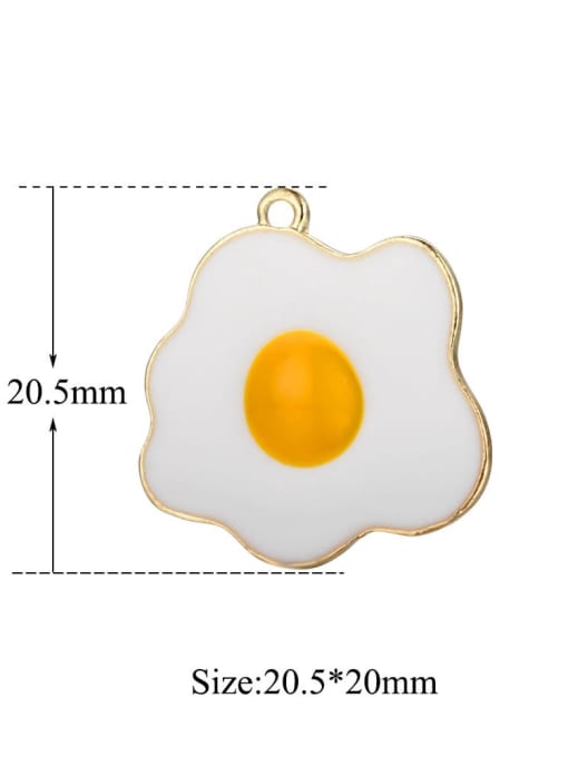 FTime Alloy Egg Charm Height : 20.5 mm , Width: 20 mm 2