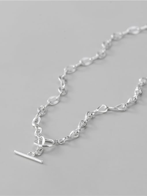 ARTTI 925 Sterling Silver Minimalist Hollow Heart Long Strand Necklace 2